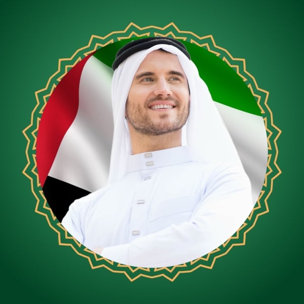 UAE National Day Design, download and edit for free design template - UAE National Day, Profile from the Andalusi design app