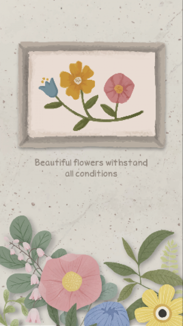 Design Quote Beautiful Flowers, download and edit for free design template - Quotes, Story from the Andalusi design app