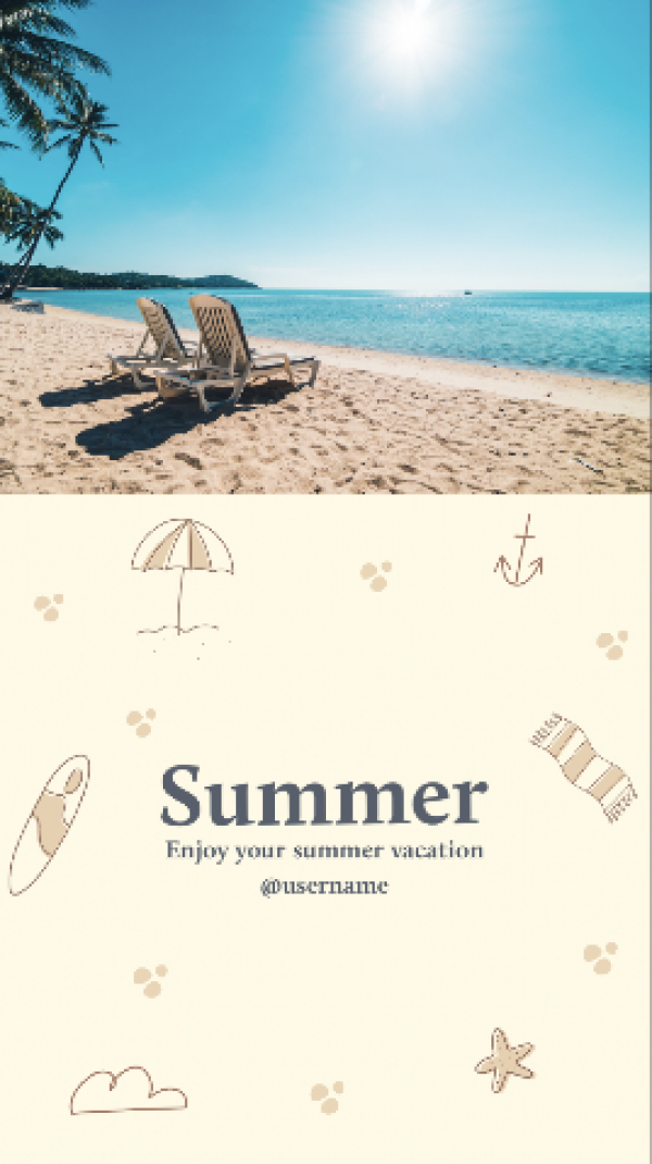 Summer Design, download and edit for free design template - Story, Mood from the Andalusi design app