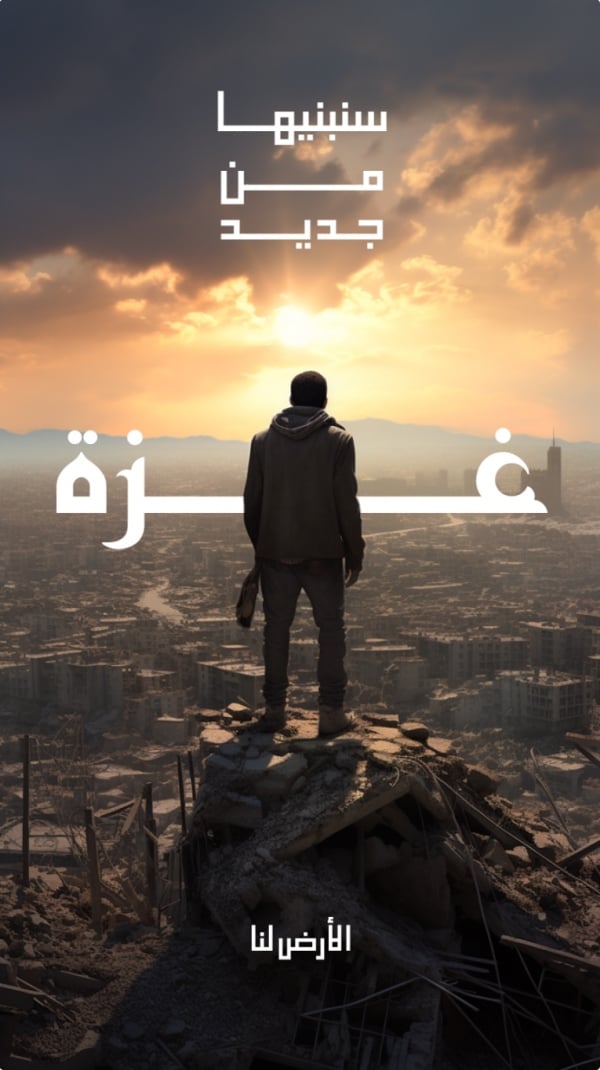 Design Gaza, download and edit for free design template - Palestine from the Andalusi design app