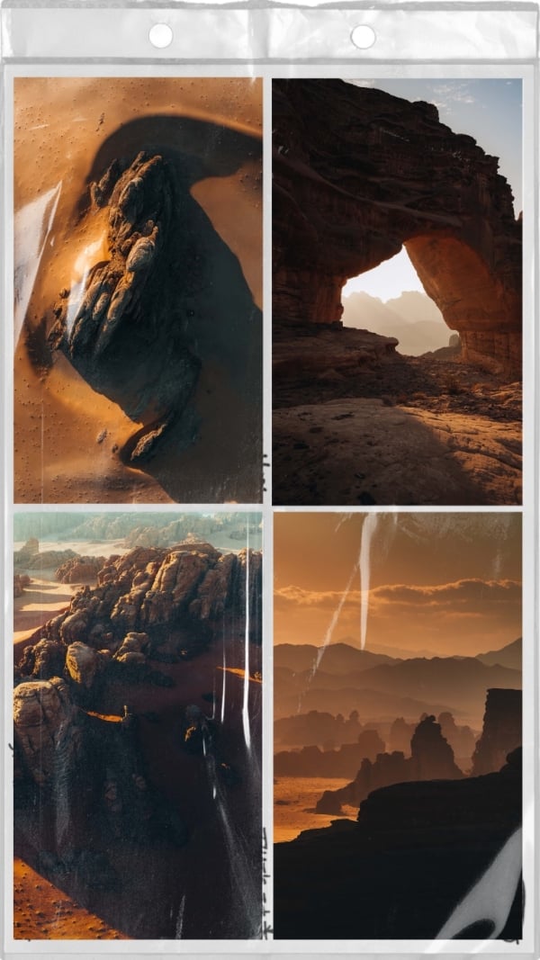 Warm Landscape Photography design template - Photography from the Andalusi design app