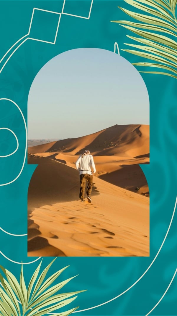 Design of Desert Nature Story, download and edit for free design template - Story from the Andalusi design app