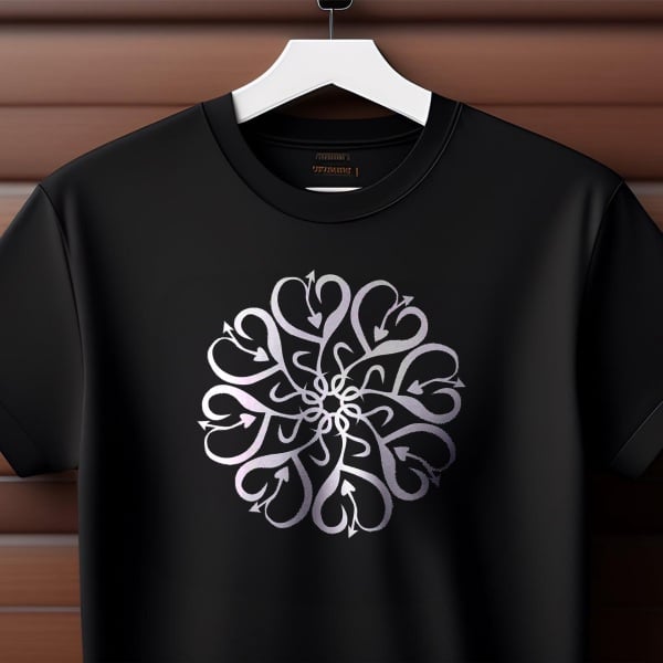 Design Mockup T-shirt with Elegant Artistic Pattern, download and edit for free design template - Mockups from the Andalusi design app
