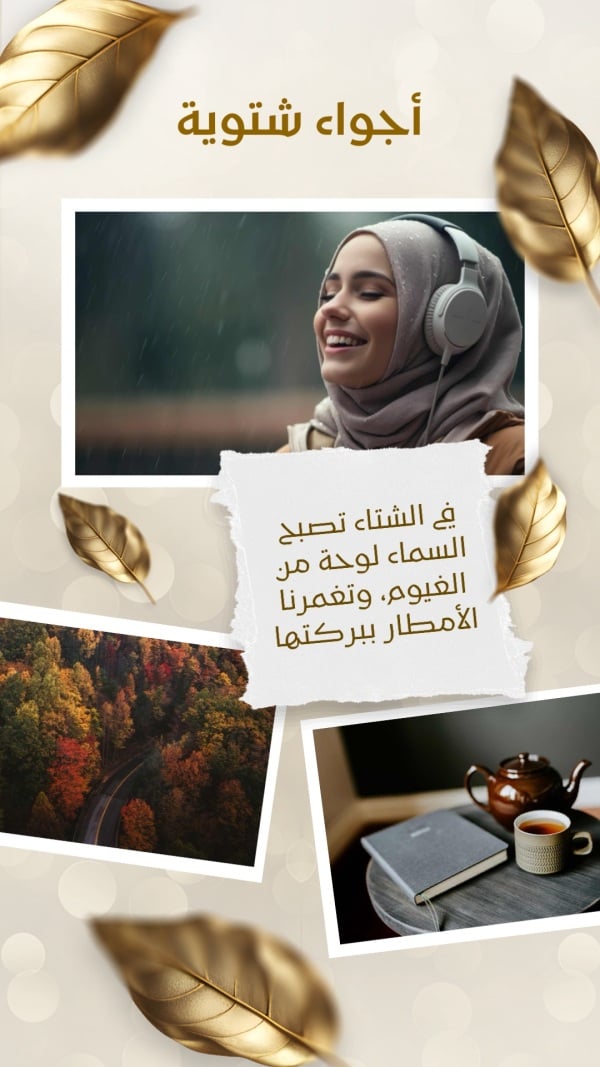 Design Photo Collage for Winter Vibes, download and edit for free design template - Photo Collage from the Andalusi design app