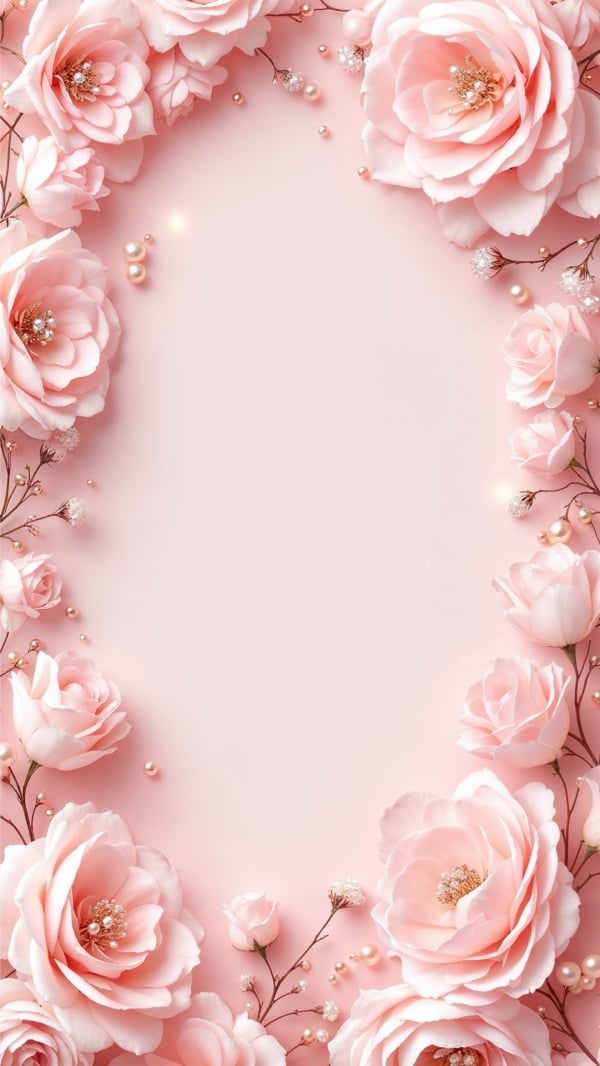 Design Invitation Empty Card with Flowers, download and edit for free design template - Invitation Empty Cards, Empty Cards from the Andalusi design app
