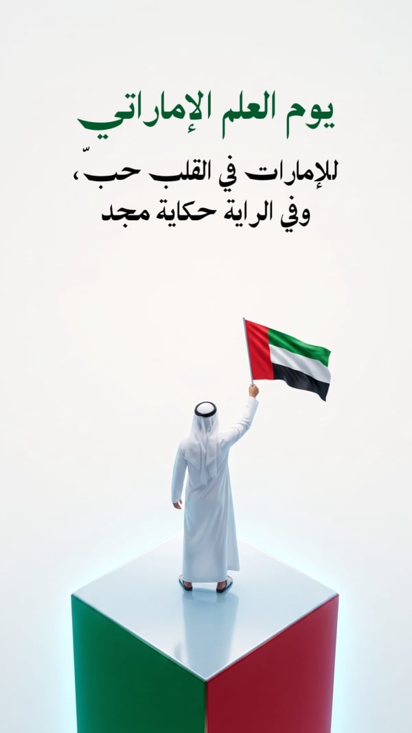 قالب تصميم احترافي - اليوم الوطني الإماراتي من تطبيق أندلسي للتصميم