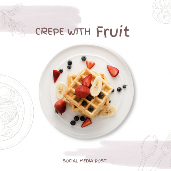 Food Design Post, download and edit for free design template - Post, Food from the Andalusi design app