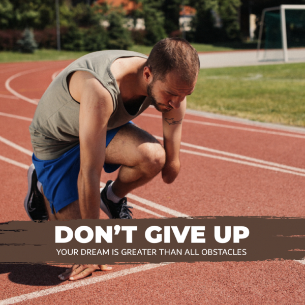 Design Quote, Don't Give Up, download and edit for free design template - Quotes, Post from the Andalusi design app