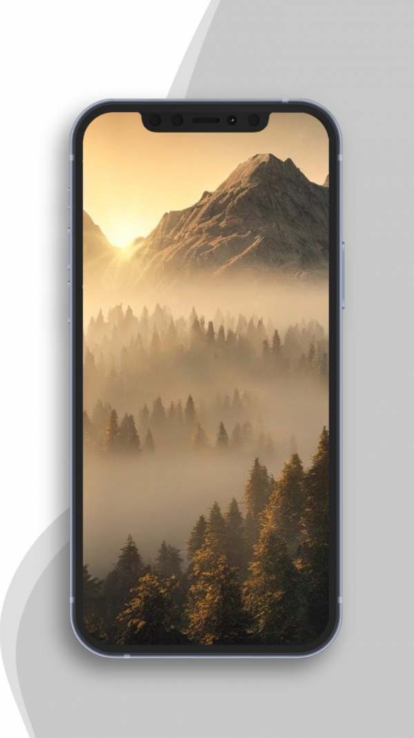 Design Mockup of a Phone with a Natural Landscape, download and edit for free design template - Mockups from the Andalusi design app