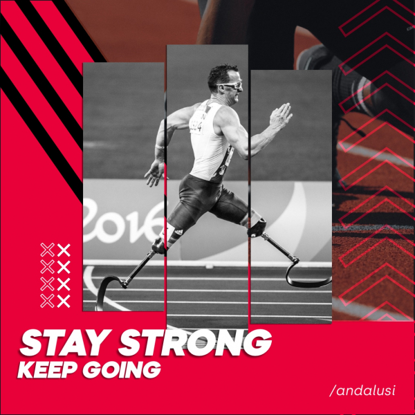 Design Sport: Stay Strong, download and edit for free design template - Sport, Post from the Andalusi design app