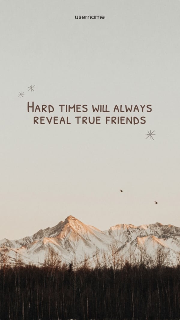 Design 'True Friendship', download and edit for free design template - Quotes from the Andalusi design app