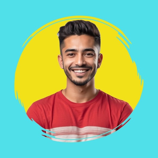 Smiling Profile Design, download and edit for free design template - Profile from the Andalusi design app