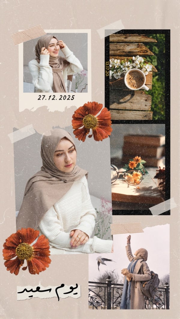 Design Photo Collage for a Happy Day, download and edit for free design template - Photo Collage from the Andalusi design app