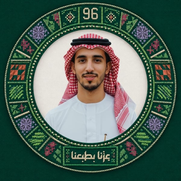 قالب تصميم احترافي - اليوم الوطني السعودي, صور شخصية من تطبيق أندلسي للتصميم