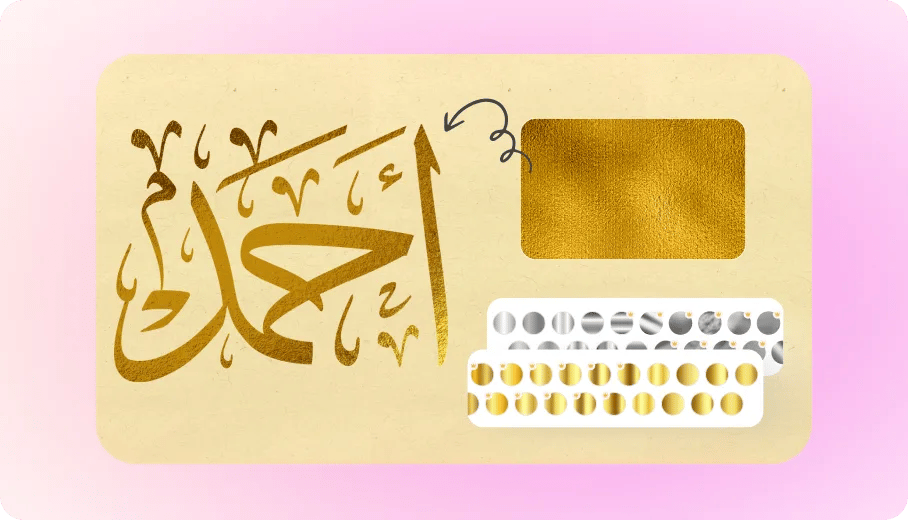 Gold and silver color palette