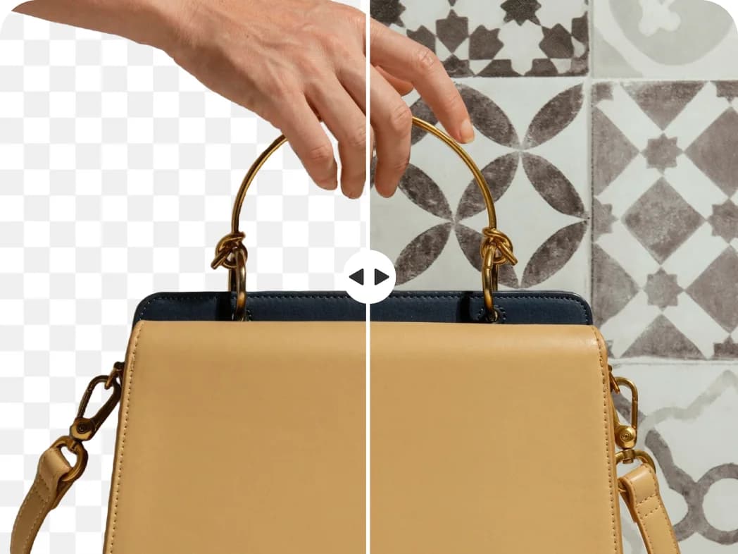 AI tools — before and after background removal