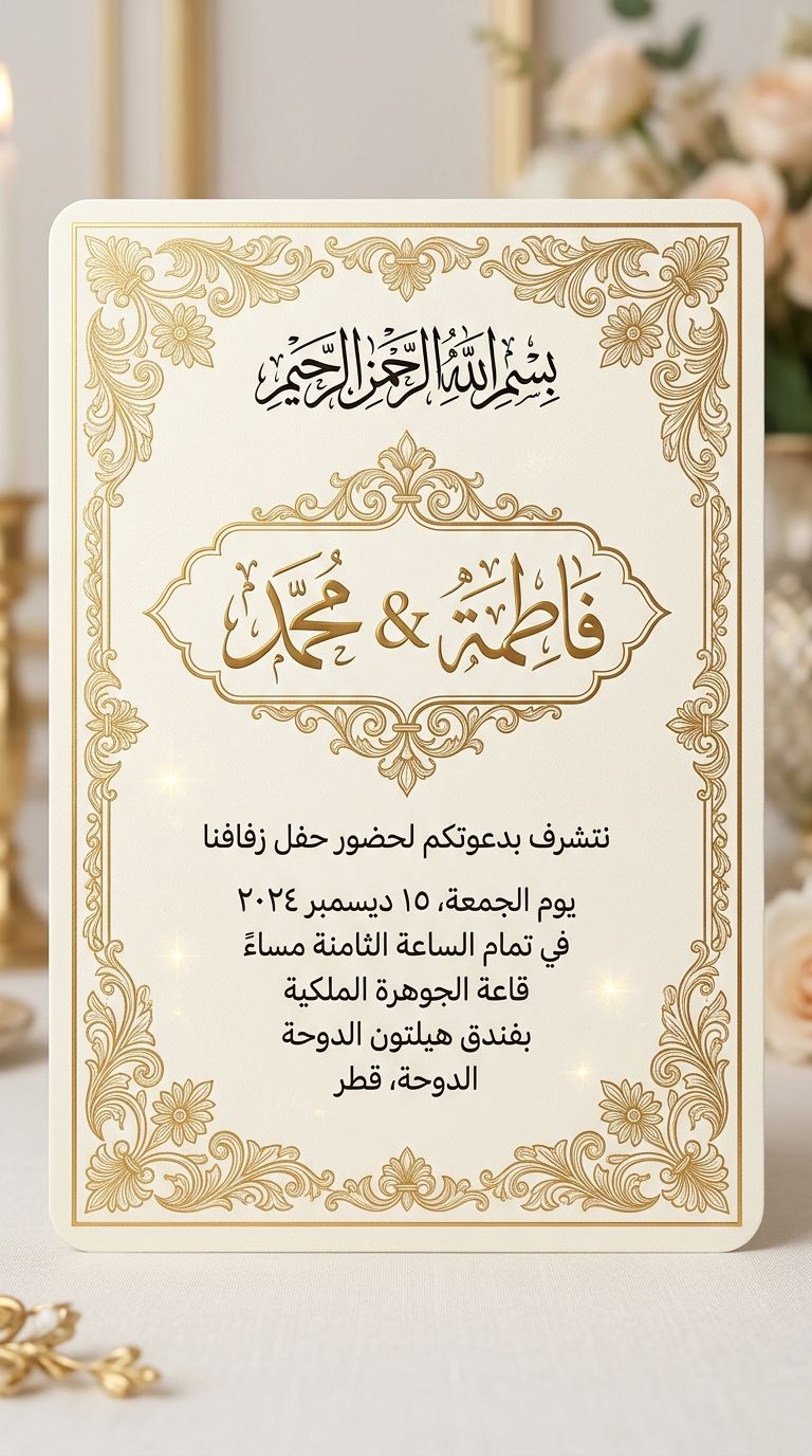 صانع الدعوات في تطبيق أندلسي