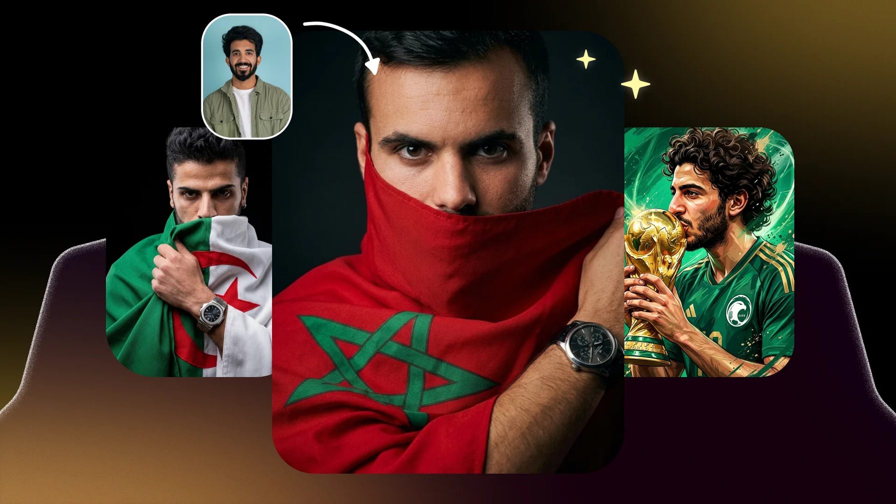 أمثلة صمّم لكأس العالم في تطبيق أندلسي