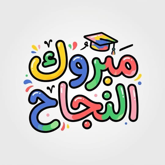 'Congratulations' Arabic calligraphy in gold, AI-generated in Andalusi