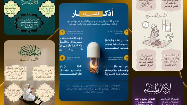 تصميم أذكار المساء في أندلسي