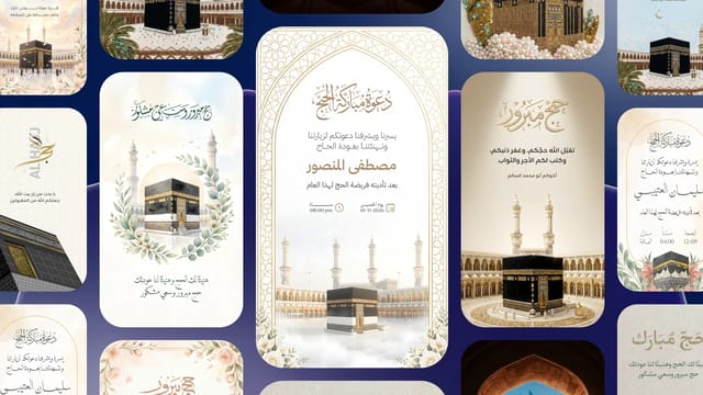 تصميم بطاقات حج في أندلسي