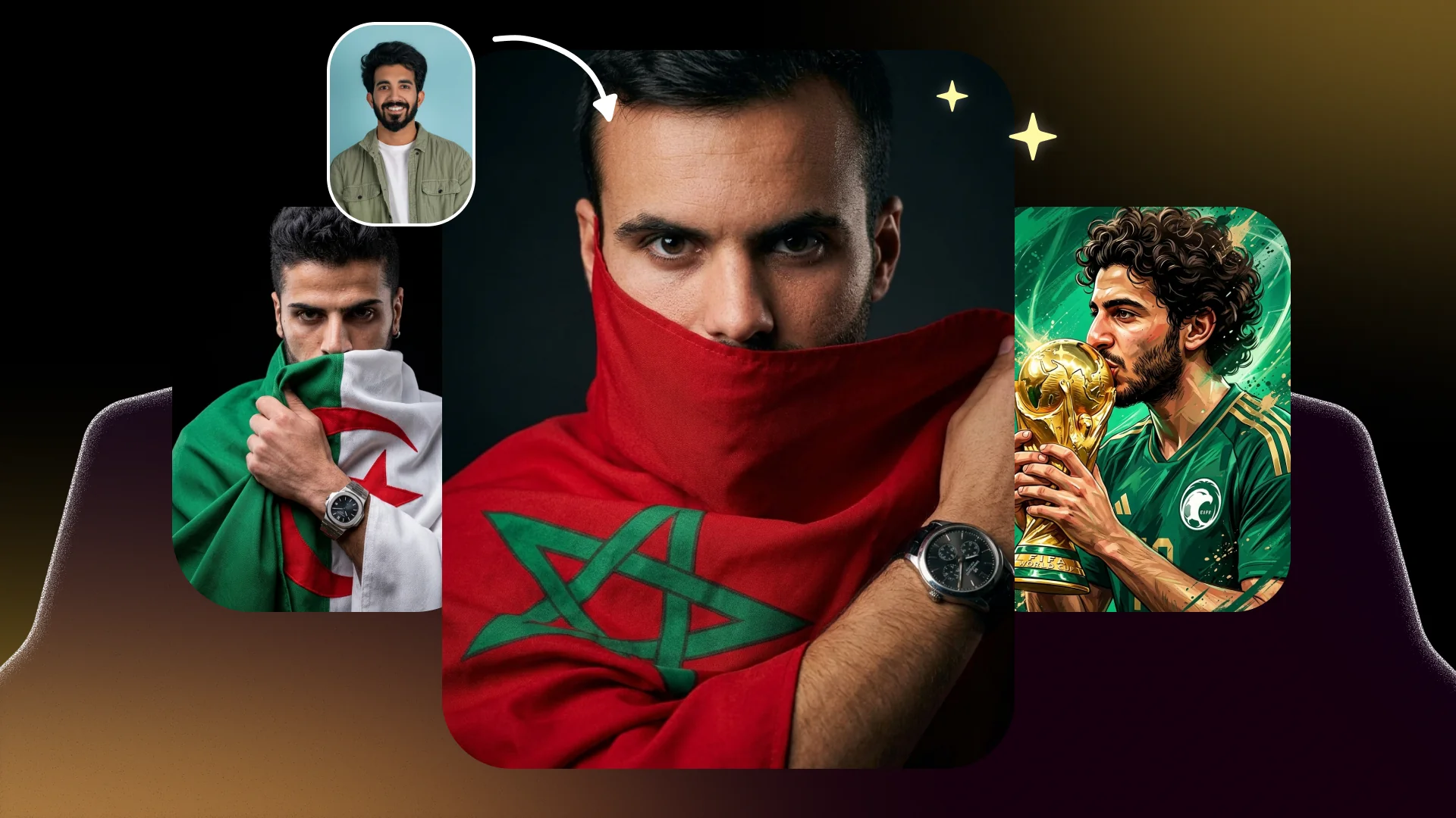 أمثلة صمّم لكأس العالم في تطبيق أندلسي