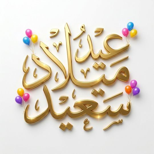 مخطوطة (عيد ميلاد سعيد) بالورود بالذكاء الاصطناعي