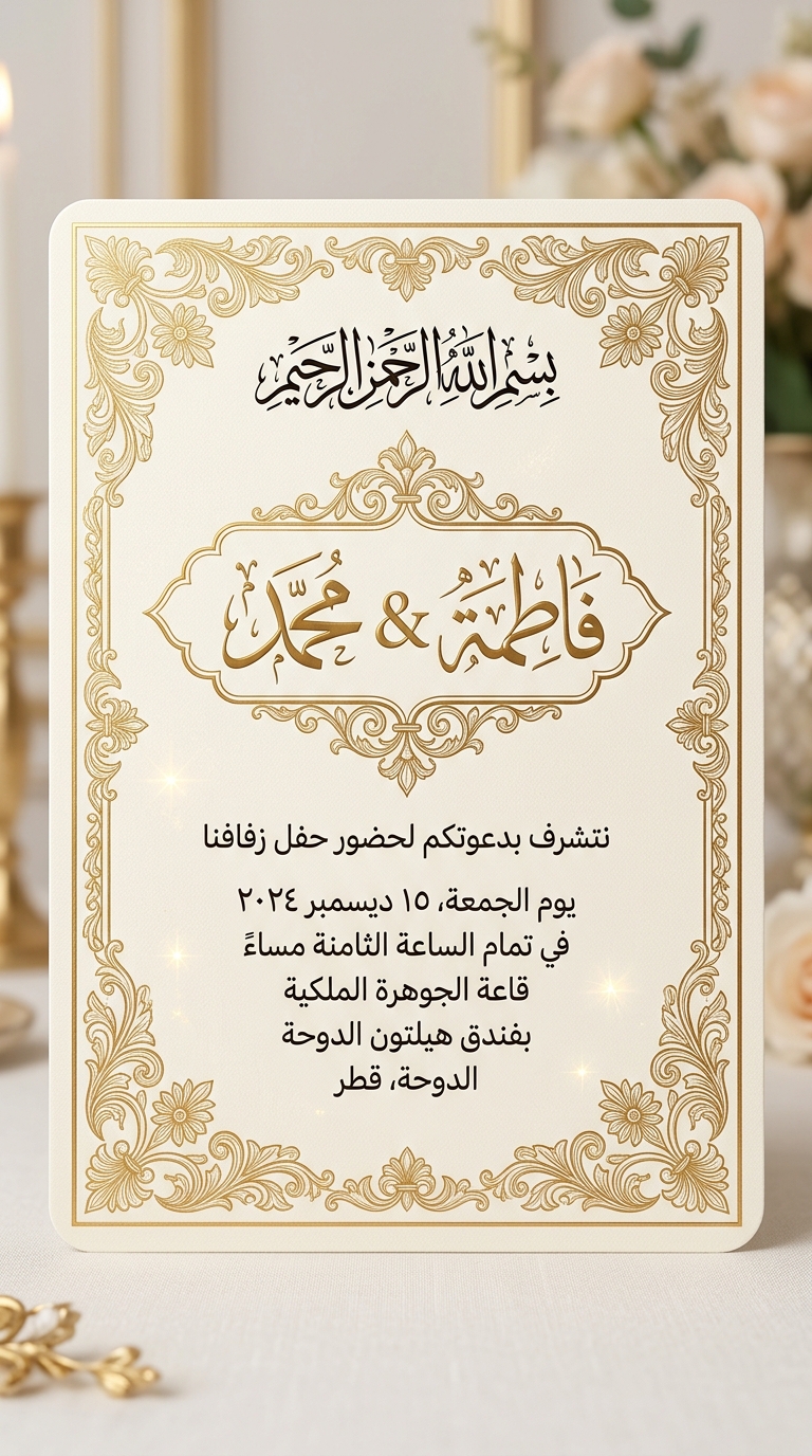 صانع الدعوات في تطبيق أندلسي